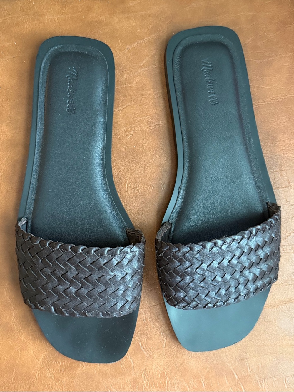 Madewell Cora Slide Sandal in Woven Leather - Picture 2 of 4